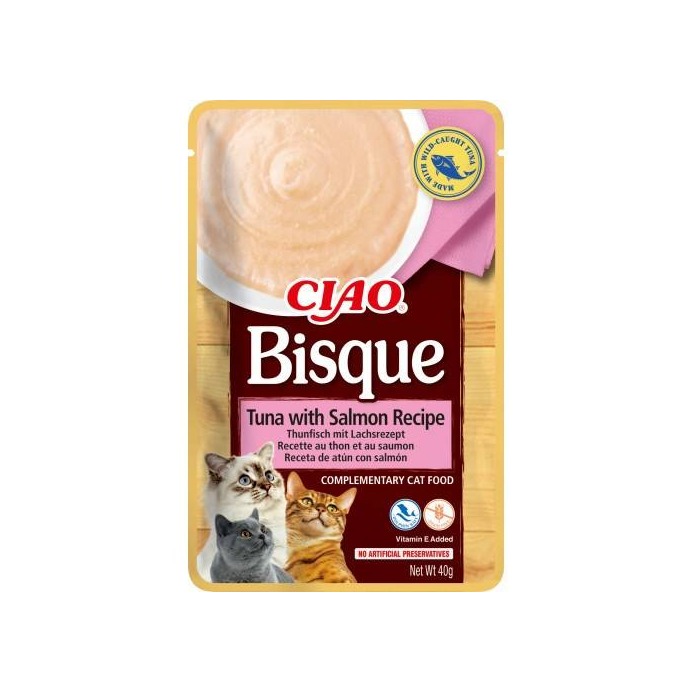 Inaba CIAO Bisque Cat Kapsička Tuniak s lososom 1 ks 40 g